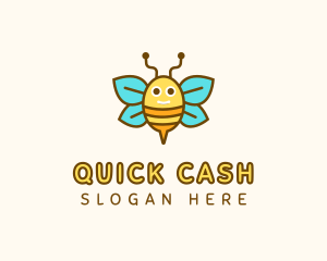 Cute Bee Nursery logo design