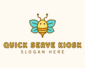 Cute Bee Nursery logo design