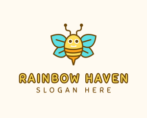 Cute Bee Nursery logo design