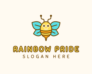 Cute Bee Nursery logo design