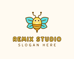 Cute Bee Nursery logo design