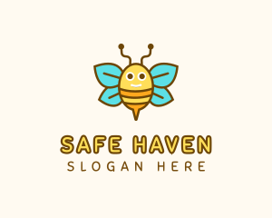 Cute Bee Nursery logo design