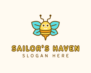 Cute Bee Nursery logo design