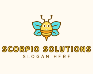 Cute Bee Nursery logo design