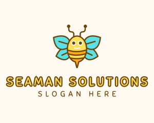 Cute Bee Nursery logo design