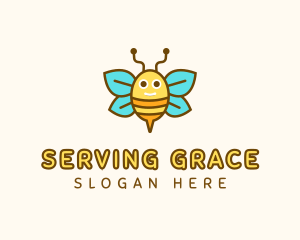 Cute Bee Nursery logo design