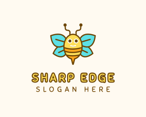 Cute Bee Nursery logo design