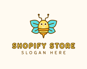 Cute Bee Nursery logo design