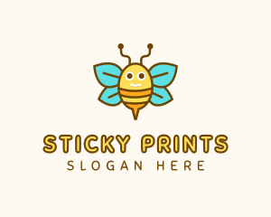 Cute Bee Nursery logo design