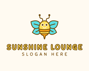 Cute Bee Nursery logo design