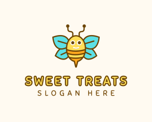 Cute Bee Nursery logo design