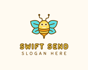 Cute Bee Nursery logo design