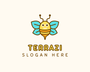 Cute Bee Nursery logo design