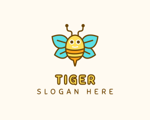 Cute Bee Nursery logo design