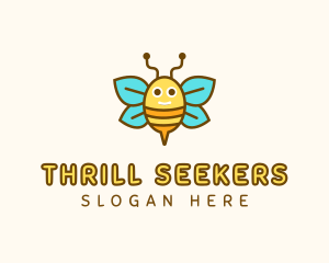 Cute Bee Nursery logo design