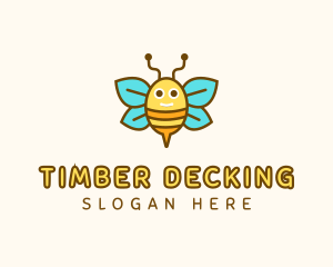 Cute Bee Nursery logo design