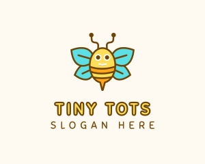 Cute Bee Nursery logo design