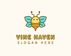 Cute Bee Nursery logo design