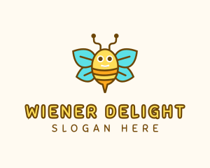 Cute Bee Nursery logo design