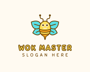 Cute Bee Nursery logo design