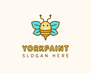 Cute Bee Nursery logo design