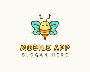 Cute Bee Nursery logo design