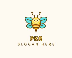 Cute Bee Nursery logo design