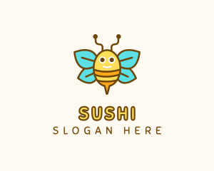 Cute Bee Nursery logo design