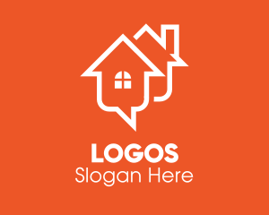 Mobile Application - Housing Chat Messaging App logo design