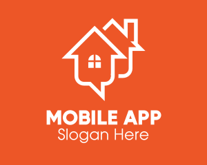 Housing Chat Messaging App logo design