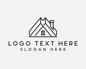 Home - Geometric Roof Property logo design