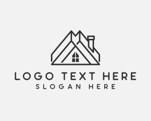 Architecture - Geometric Roof Property logo design