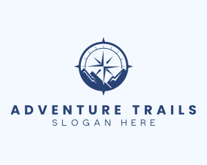 Mountain Compass Destination  logo design