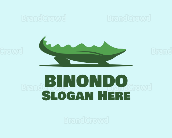 Green Wild Alligator Logo