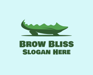 Green Wild Alligator logo design