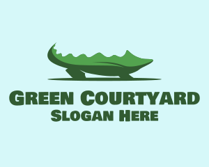 Green Wild Alligator logo design