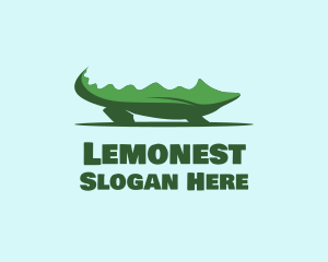 Lizard - Green Wild Alligator logo design