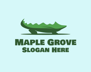 Green Wild Alligator logo design