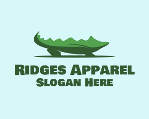 Green Wild Alligator logo design