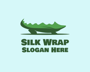 Green Wild Alligator logo design