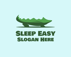 Green Wild Alligator logo design