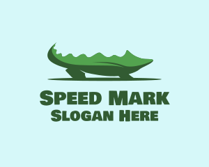 Green Wild Alligator logo design