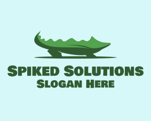 Green Wild Alligator logo design