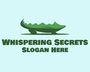 Green Wild Alligator logo design