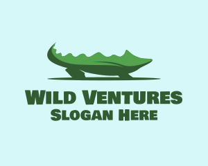Wild - Green Wild Alligator logo design