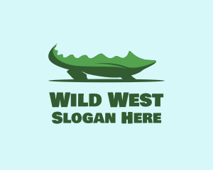 Green Wild Alligator logo design