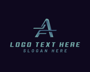 Media - Media Logistics Letter A logo design