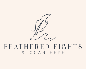 Feather Quill Writing  logo design