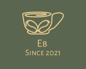 Coffee - Yellow Monoline Mug logo design