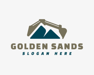 Mountain Backhoe Construction logo design